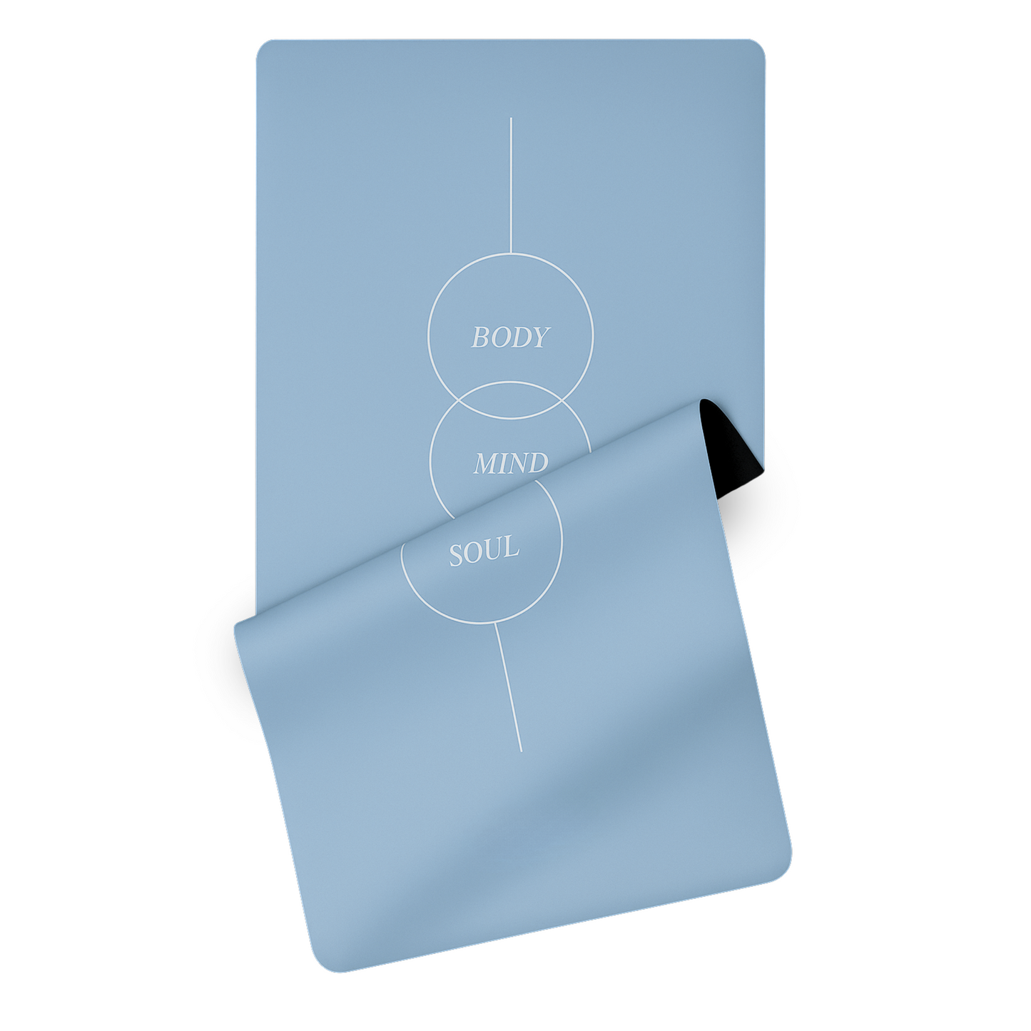 Baby Blue Mat – Body · Mind · Soul