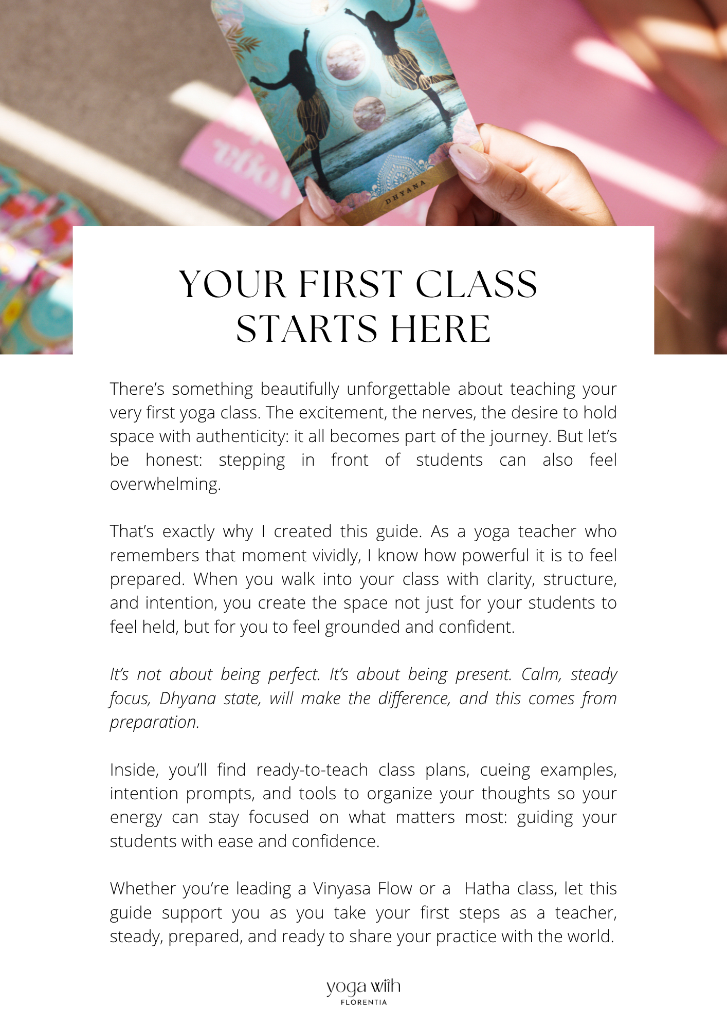 How to teach your first yoga class