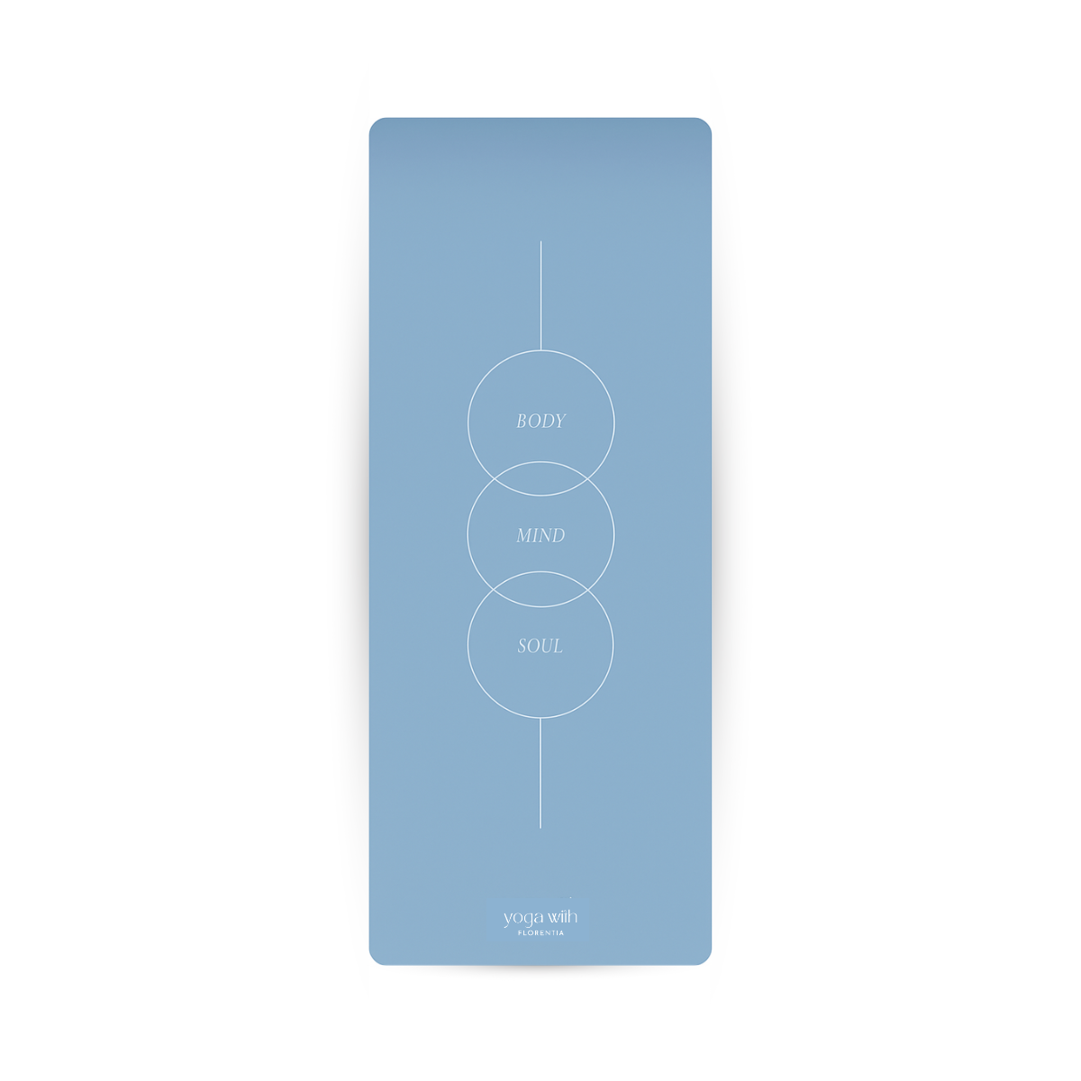 Signature Baby Blue Mat – Body · Mind · Soul