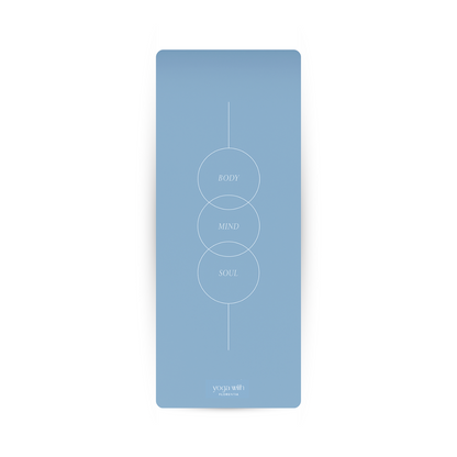 Signature Baby Blue Mat – Body · Mind · Soul