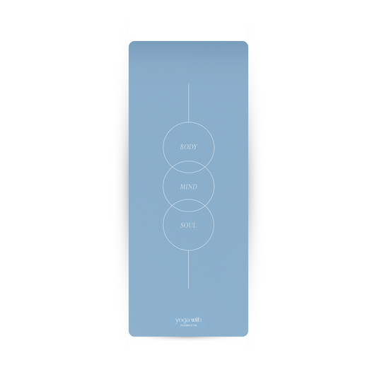 Signature Baby Blue Mat – Body · Mind · Soul
