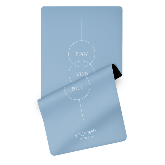 Signature Baby Blue Mat – Body · Mind · Soul