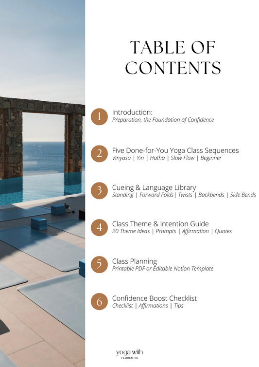 How to teach your first yoga class